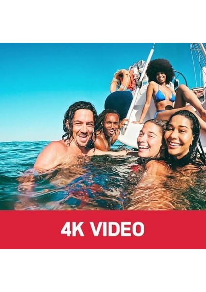 Realishot WP9500 - Su Geçirmez Dijital Kamera, 7 M Su Geçirmez, 24 Mp, Zoom 18X, 4K Video, 2,9 Inç / 1,4 Inç Çift Ekran - Siyah fiyatları