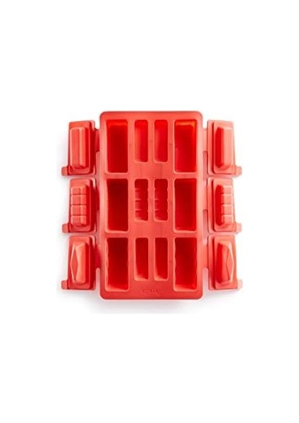 Kırmızı Silikon Dikdörtgen Kek Kalıbı Kiti modelleri