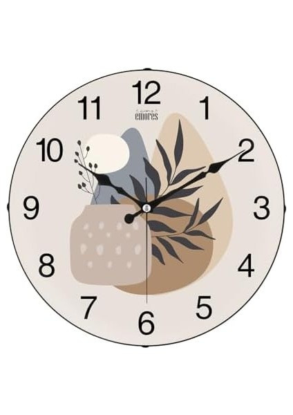 36 cm Gerçek Cam Sessiz Mekanizma Duvar Saati fiyatları