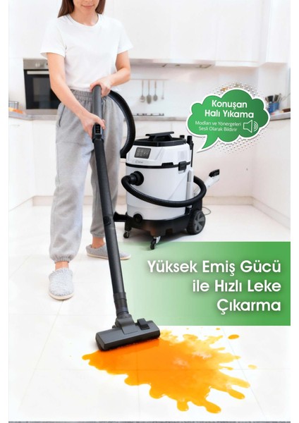 KCC-4361 Otomatik Halı Koltuk Yıkama, Buharlı Temizlik Makinesi, Islak Kuru Elektrik Süpürgesi modelleri