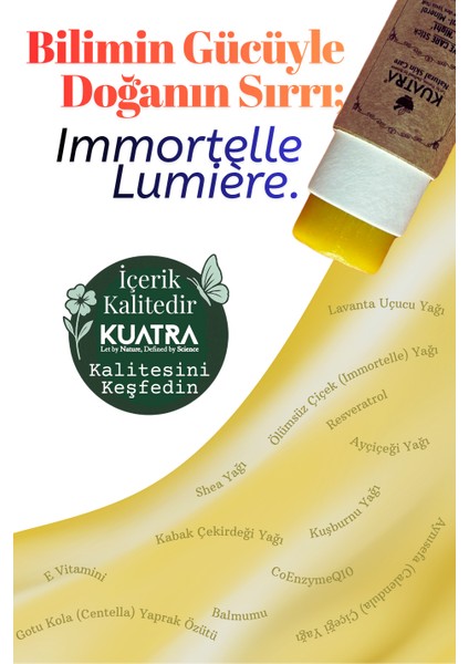 Immortelle Lumière Göz Çevresi Stick – Gece Bakımı | Canlanmış Göz Çevresi Antioksidan Etki (Resveratrol + Vitc + COQ10) fiyatları