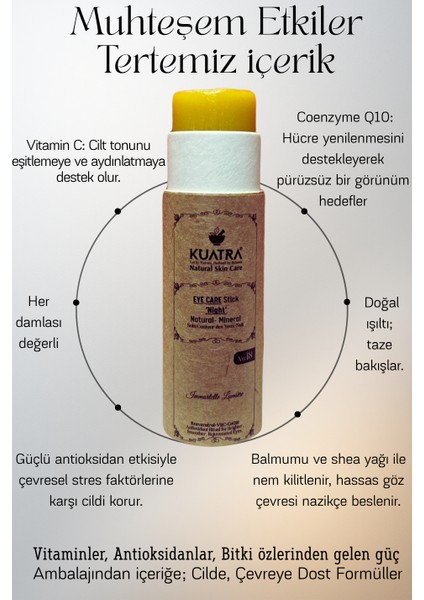 Immortelle Lumière Göz Çevresi Stick – Gece Bakımı | Canlanmış Göz Çevresi Antioksidan Etki (Resveratrol + Vitc + COQ10) fırsatları