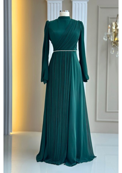 Arin Abiye Elbise Zümrüt