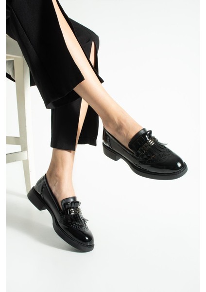 Kadın Püsküllü Günlük Loafer Corvia - Siyah fırsatları