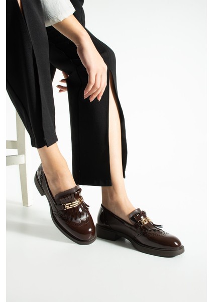 Kadın Püsküllü Günlük Loafer Corvia - Kahverengi fiyatları