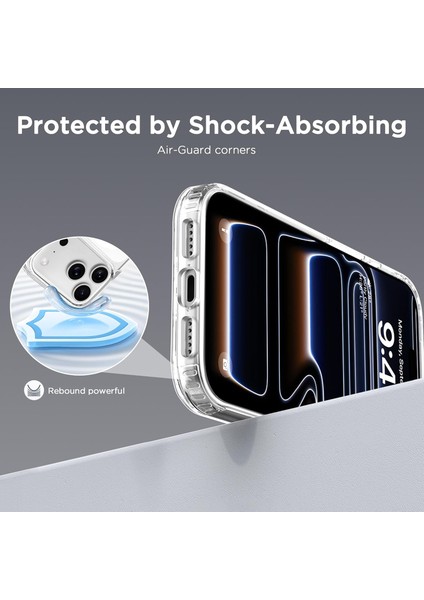 Iphone 17 Pro Max Uyumlu Kılıf Magsafe Şarj Destekli Yüksek Kamera Çerçeveli Sararmaz Sert Pc Kapak