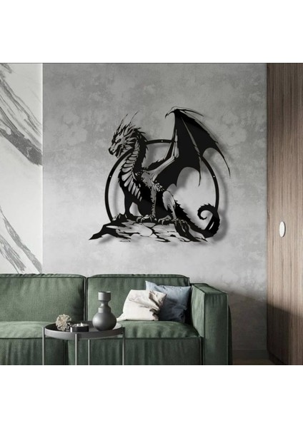 Ejderha Figürlü Metal Duvar Dekoru – Fantastik ve Güçlü Tasarım fırsatları