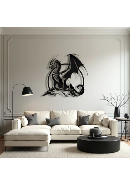 Ejderha Figürlü Metal Duvar Dekoru – Fantastik ve Güçlü Tasarım indirimleri