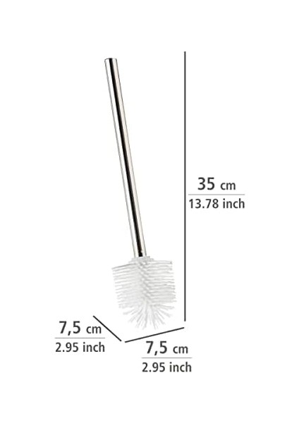 Paslanmaz Çelik Saplı Silikon Yedek Fırça Yapışmaz Efektli Yedek Tuvalet Fırçası Parlak modelleri