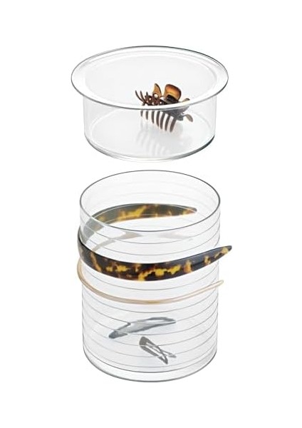 69930 Netlik Saç Aksesuarı Düzenleyici, Plastik Saklama Kutusu, 2 Bölmeli, Şeffaf modelleri