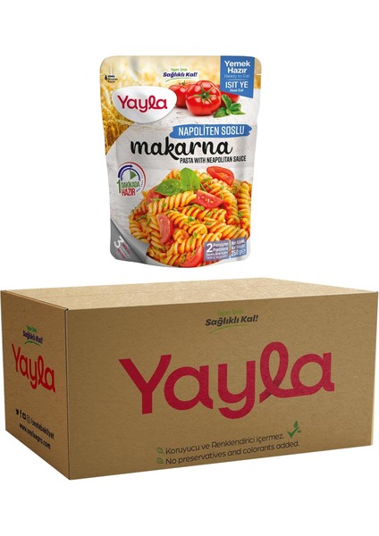 Yayla Hazır Napoliten Soslu Makarna, 250 gr x 12