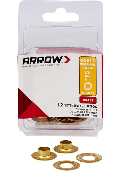 G3812 10MM Pirinç Kuşgözü Perçin