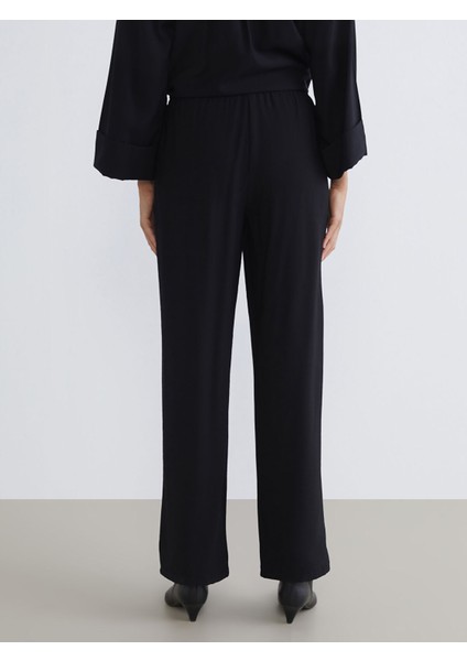 Yeni Sezon Beli Lastikli Geniş Paça Kadın Pantolon fırsatları