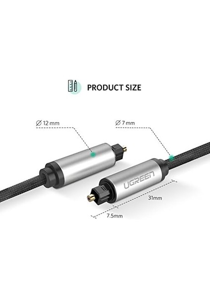 5.1 Dijital Toslink Optik Ses Kablosu 1 Metre fiyatları