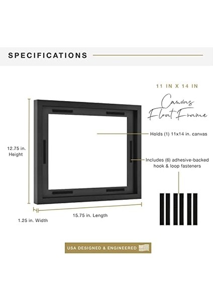 40003 Rahmen Für Leinwandbilder, 27,9 x 35,6 Cm, Schwarz modelleri