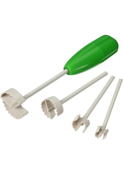 Başlıklı Sebze ve Meyve Oyacağı Seti, 4 Değiştirilebilir Başlık, 2-4 cm Genişlik, Kabak, Patlıcan, Dolma Oyacağı