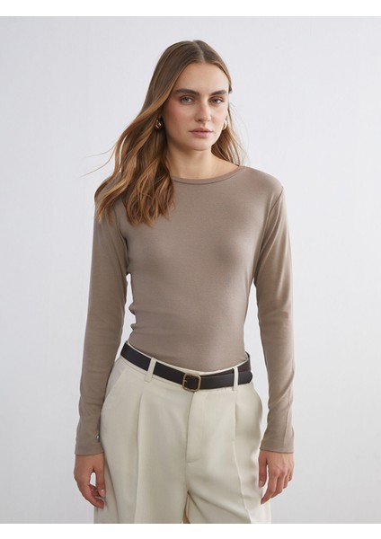 Yeni Sezon Bisiklet Yaka Kadın Body