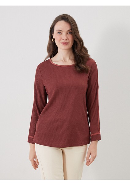 Yeni Sezon Bisiklet Yaka Kadın Tişört