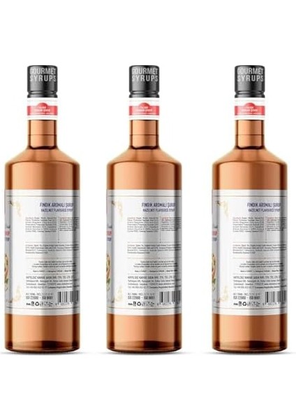 Nish Fındık Aromalı Şurup 3 x 700 ml - P