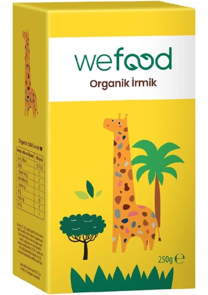 Wefood Kids Organik Bebek Irmiği 250G