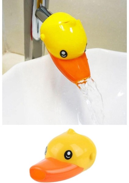 Ördek Musluk Başlığı, Evye Başlığı Uzatıcı El Yıkama Alışkanlığı Kazandırma Aparatı, Musluk Uzatma Başlığı Ördek Figürlü