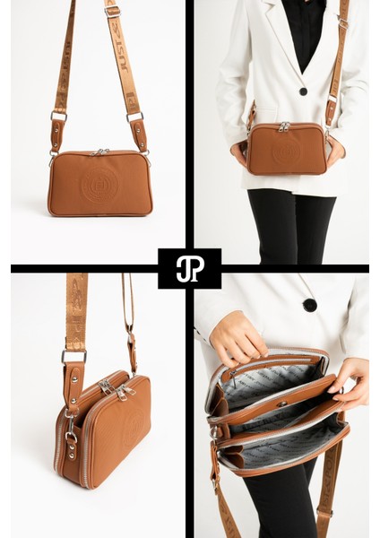 Orijinal Just Polo Collection 5 Bölmeli Lüks Yumuşak Deri Ayarlanabilir Çapraz Askılı Omuz Çantası fiyatları