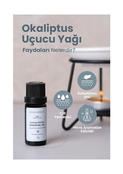 Bade Natural Okaliptus Uçucu YAĞI%100 Saf 10 ml fiyatları