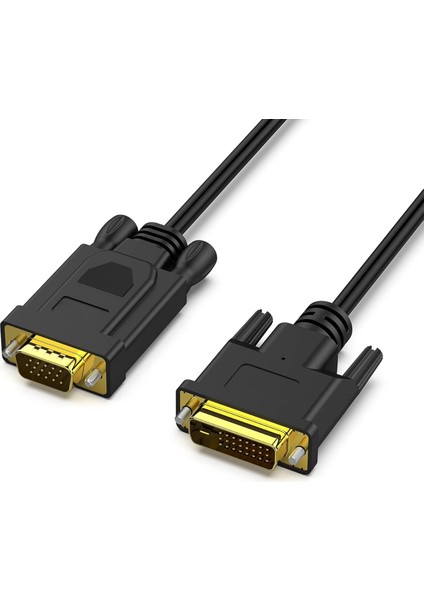 Dvi To VGA 24+5 VGA Dönüştürücü Monitör Kablosu (Dvi-I Dual Link) 1.80METRE (C-558)