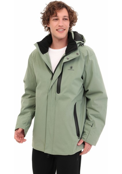 ml Lubeck 2kkb-03 5pr Haki Erkek Kısa Kaban