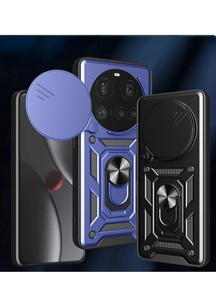 Xiaomi Mi 15 Ultra Kılıf Pars Lens Yüzüklü Silikon - Siyah modelleri