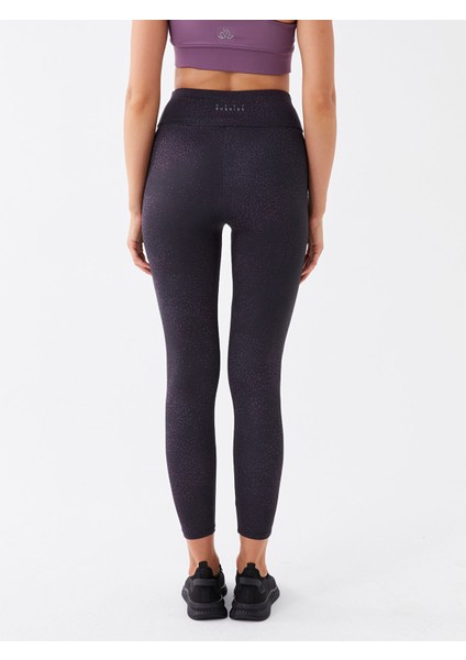 Yeni Sezon Beli Lastikli Desenli Kadın Spor Tayt indirimleri