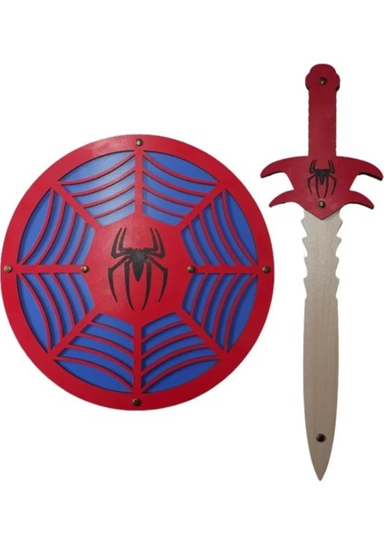 Ahşap Oyuncak Seti 2’li,örümcek Kalkanı ve Kılıcı ETICSET117