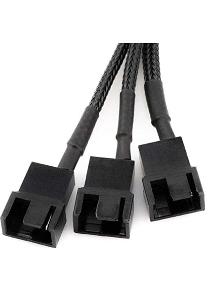 Plus PX-4597 Psu Sata Power To Fan Çevirici 3 Port Y Pin Pwm Çoklayıcı Splitter Fan Kablosu fiyatları