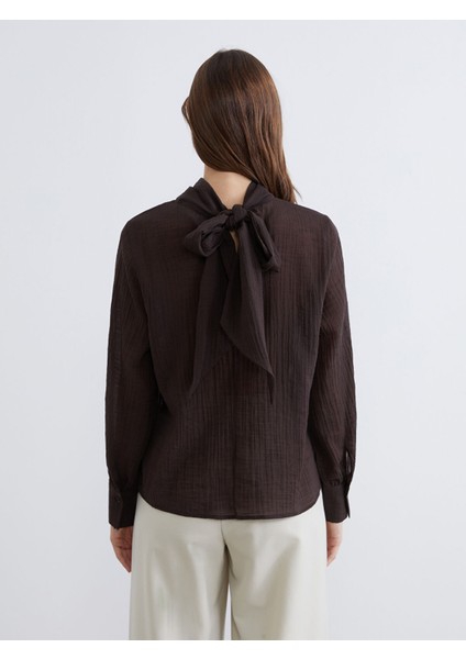 Yeni Sezon Dik Yaka Dokulu Bluz fırsatları