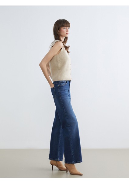 Yeni Sezon Wideleg Kadın Jean Pantolon