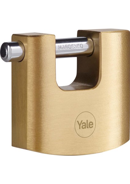 Y114B/70/113/1 - 70MM Oval Kayar Pirinç Asma Kilit - Yüksek Koruma - Sertleştirilmiş Çelik Halka - 3 Anahtar, Sarı