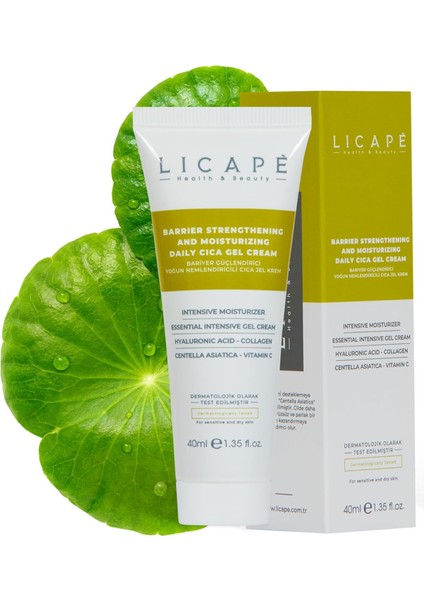 Licape-Bariyer Güçlendirici Yoğun Nemlendirici Cica Jel Krem 40ML modelleri