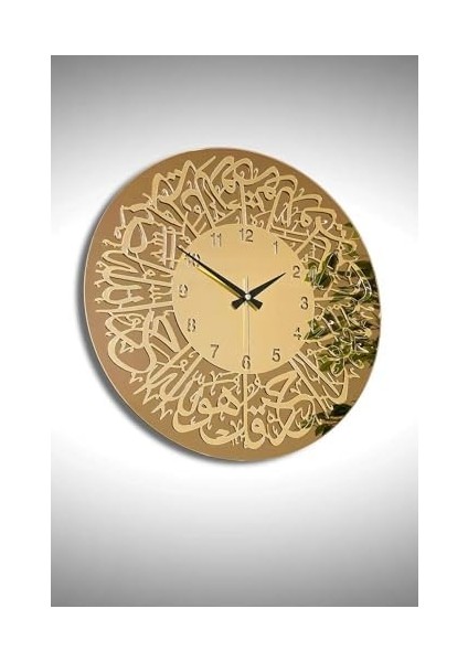 46 cm Gerçek Ayna Pleksi Rakam Dekoratif Duvar Saati modelleri