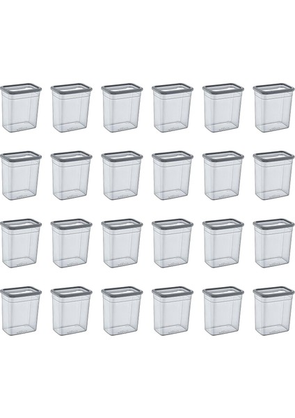 24'lü Setskali Dikdörtgen Saklama Kabı 2350 ml