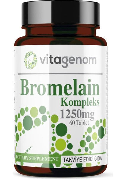 Vitagenom Bromelain Kompleks 1250 Mg 60 Tablet fiyatları
