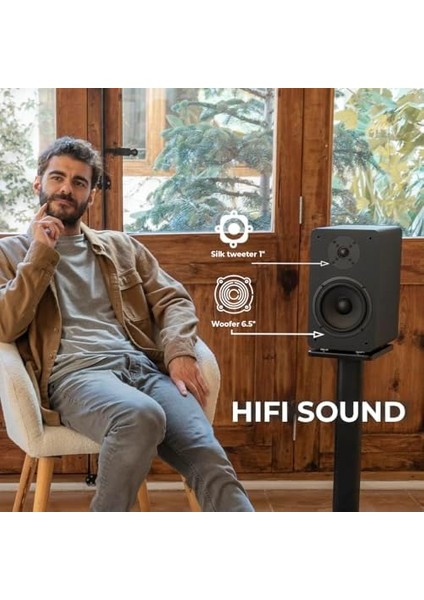 A6 Arc Aktif Hoparlör Kahverengi (Hdmı Arc,rca Bluetooth,optik,usb,sub Out) fiyatları