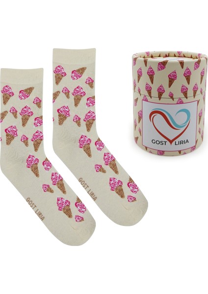 Ice Cream Socks – Desenli Unisex Soket Çorap