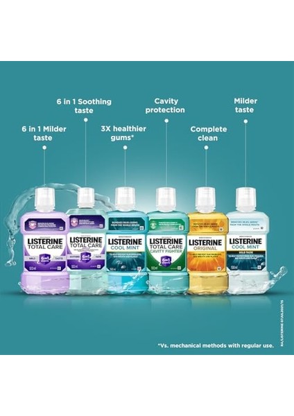 Listerine Cool Mint Ağız Bakım Suyu 500 ml modelleri