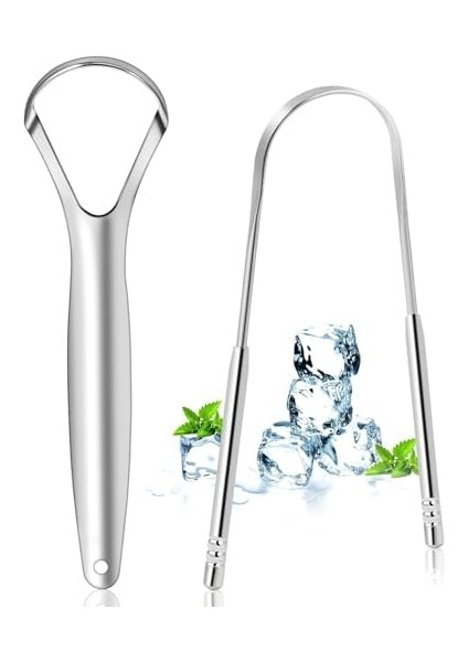 2 Ad.metal Dil Temizleme Dil Sıyırıcı Aleti Paslanmaz Çelik Ağız ve Dil Temizleyici Aparat Kolay Temizlenir,dil Kazıma Aleti,ağız Kokusu Önleyici,paslanmaz Ağız Temizleyici Çevre Dostu ve Pratik modelleri