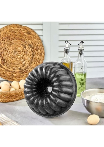 Thermo Döküm Gövdeli 24CM Granit Kaplama Dilimli Kek Kalıbı, Dilimli Kek Kalıbı, Döküm Kek Kalıbı, Granit Kek Kalıbı, Yanmaz Yapışmaz Granit Kaplama Döküm Dilimli Kek Kalıbı 24CM