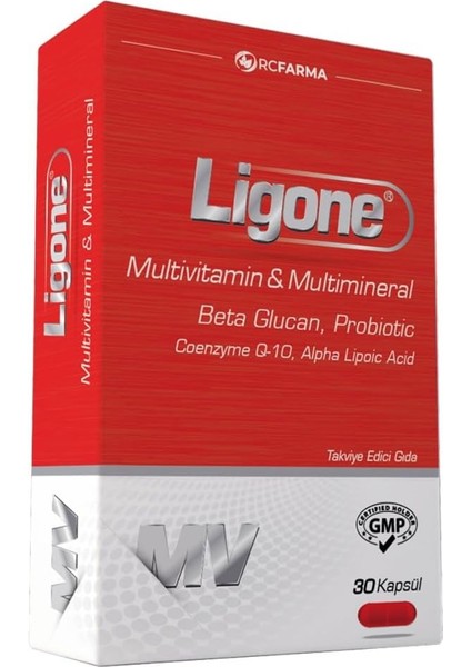 Lıgone Multivitamin Mineral, 30 Kapsül