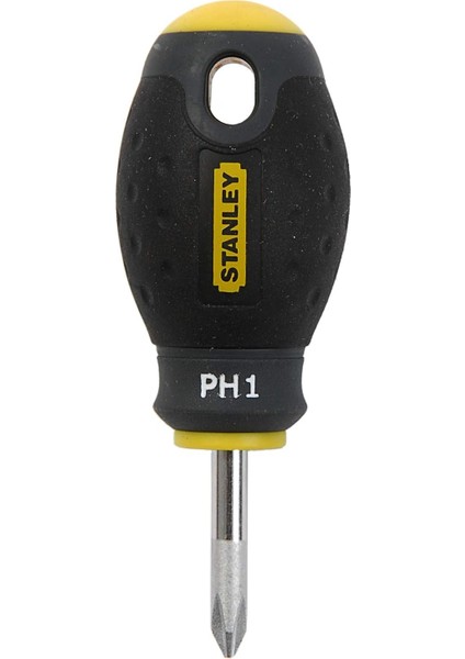 - Fatmax Tornavida Phillips Ph1 (30 mm Bıçak Uzunluğu, Krom-Vanadyum Çelik, Ergonomik Yumuşak Saplı) 0 – 65 – 406