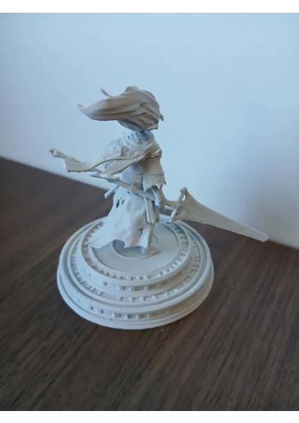 CRAFTSY3D Isimsiz Kral Figürü – 3D Baskı Dekoratif Koleksiyonluk Epik Oyun Karakteri | Beyaz/boyasız