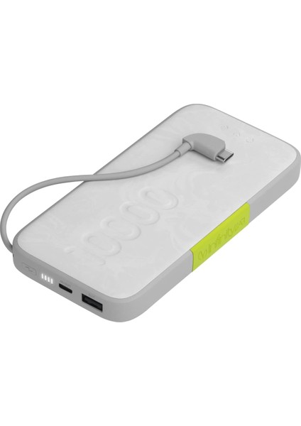 By - Powerbank 10000 Mah, Usb-C, Beyaz