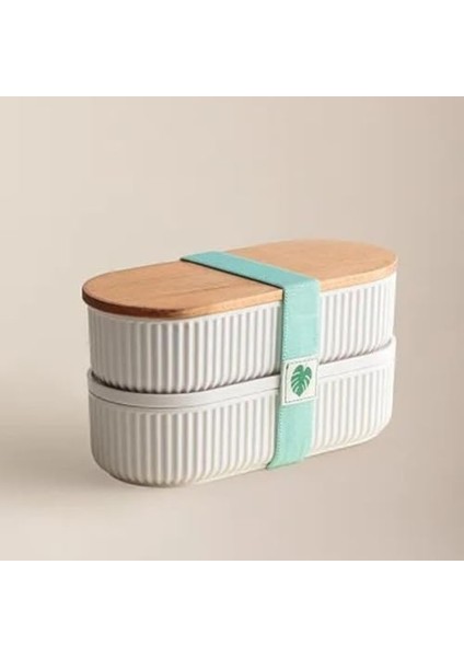 Tasarımlı 2 Katlı Saklama Kabı | Bpa Içermez, Taşınabilir, Prati fiyatları